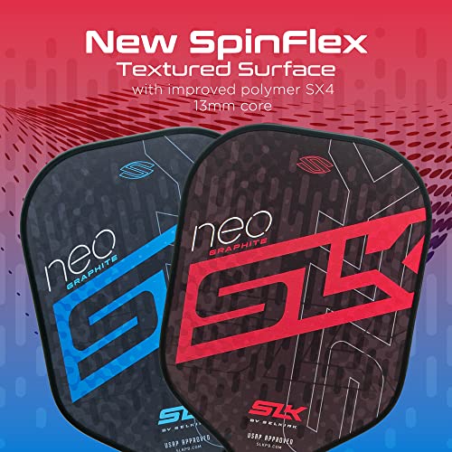 2024 SLK by Selkirk Pickleball Paddles | Featuring a Multilayer Fiberglass and Graphite Pickleball Paddle Face | SX3 Honeycomb Core | Pickleball Rackets Designed in The USA for Traction and Stability