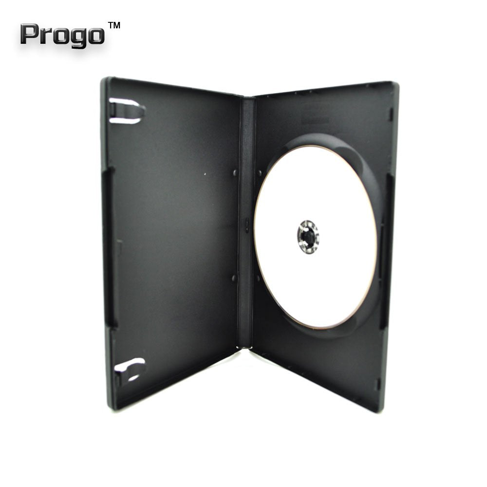 Progo 50 Pack Standard Black Single DVD Cases 14MM
