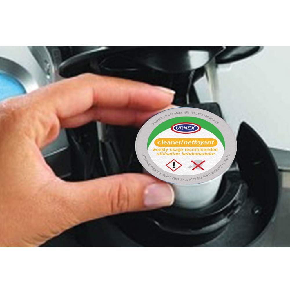 Urnex K-Cup Cleaner - 5 Cleaning Cups - for Keurig Machines Compatible with Keurig 2.0 - Removes Stains Non-Toxic