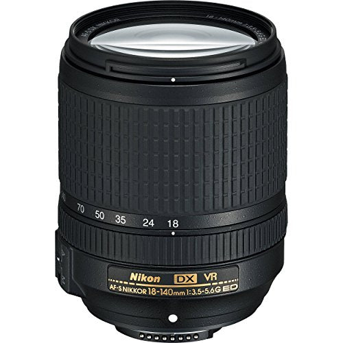 Nikon AF-S DX NIKKOR 18-140mm f/3.5-5.6G ED Vibration Reduction Zoom Lens with Auto Focus for Nikon DSLR Cameras