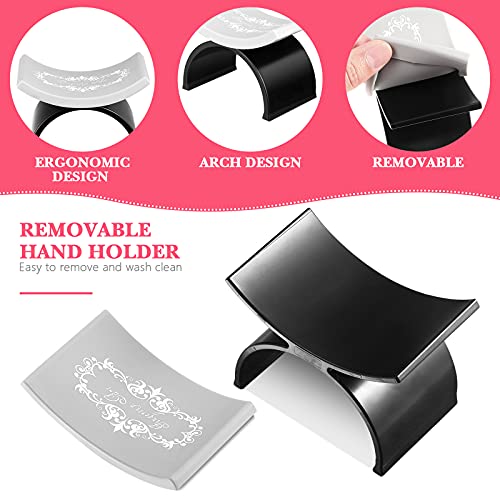 Beaupretty Nail Arm Rest,Manicure Hand Pillow U Shape Cushion Pillow Professional Nail Rest Cushion Table Desk Station Manicure Tool,Black