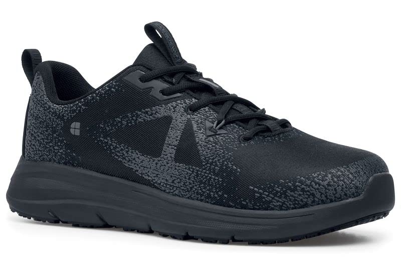 Shoes for Crews Toby II, Men's Nano Composite Toe (NCT) Work Shoes, Slip Resistant, Water Resistant, Black, Size 10