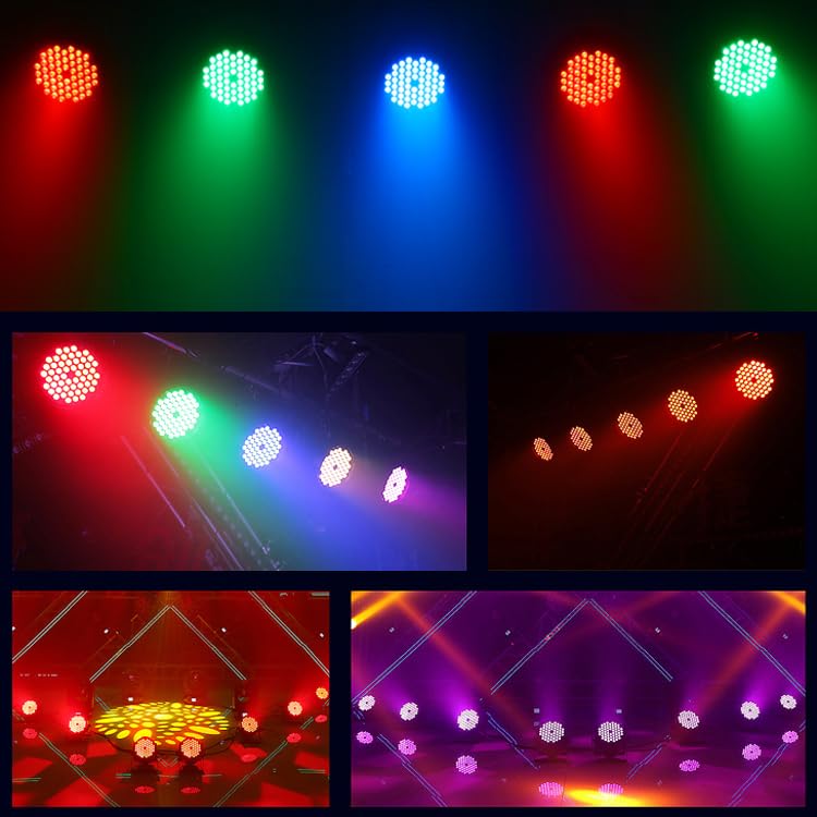 Strobe Light Halloween Stage Lights - BETOPPER Par Lights 54x3W RGB 3-in-1 dj Lights for Parties Professional Disco Backdrop Birthday Dancing Lights for Xmas Wedding Bar Christmas