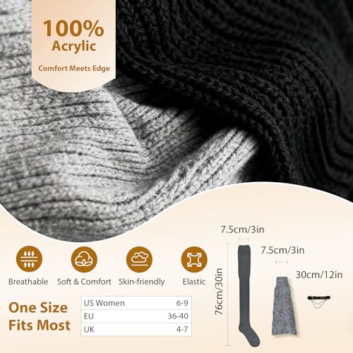 KAVOBO Skinny Ankle Socks Gray