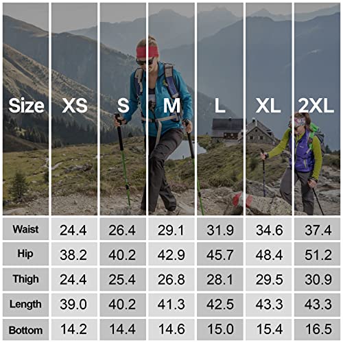 Women's Hiking Pants Quick Dry UPF 50 Travel Golf Pants lightweight Camping Work Cargo Pants Zipper Pockets,6608,Army,XS
