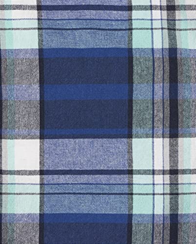 The Children's Place Baby and Toddler Boys Printed Chino Shorts, Blue Plaid, 9-12 Months
