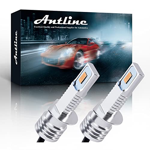 Antline Super Bright H1 LED Bulb Golden Yellow Version 3570 CSP-Chips LED Fog Lights DRL Replacement (Pack of 2)