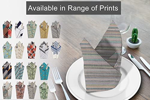 RUVANTI Cloth Napkins Set of 6 Cotton 100%, 18x18 Inches Napkins Cloth Washable, Soft, Absorbent. Cotton Napkins for Parties, Christmas, Thanksgiving, Weddings, Dinner Napkins Cloth - Multi Flower