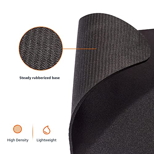 Amazon Basics Square Mouse Pad, Cloth with Rubberized Base, Standard, Black