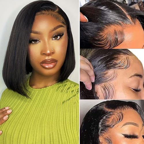 usmoother 99j Burgundy Hd Lace Front Human Hair 13x6 Lace Front Wigs Human Hair 200 Density Human Hair Wigs Red Colored Pre Plucked Pre Cut 32 inch Straight Lace Front Wigs Human Baby Hair For Women
