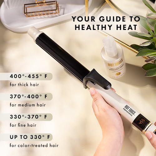 HOT TOOLS Pro Artist Protect & Style CurlStraight Styler | 2-in-1 Easy-to-Use, Use as Curling Iron, Flat Iron, or a Wand for Styling Curly or Straight Hair, 1 ¼" Curling Iron