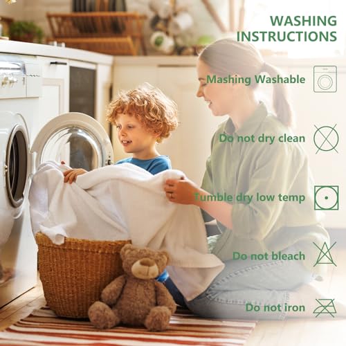 CozyLux Twin Mattress Pad Deep Pocket Up to 21" Non Slip Cotton Cooling Mattress Topper Breathable and Soft Quilted Fitted Mattress Cover Thick Pillowtop 450GSM Bed Mattress Pad (39x75) Inches White