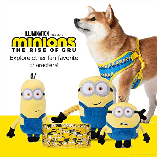 Minions Dog Harness, Small, Blue Minions in a Row | Comfortable Mesh No-Pull Dog Harness| Gifts for Minions Fans and their Pets | Officially Licensed Pet Product from Universal Studios