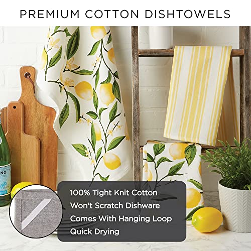 DII You Grow Girl Collection Decorative, Machine Washable Kitchen, Dishtowel Set, 18x28, Fancy Plants, 3 Piece