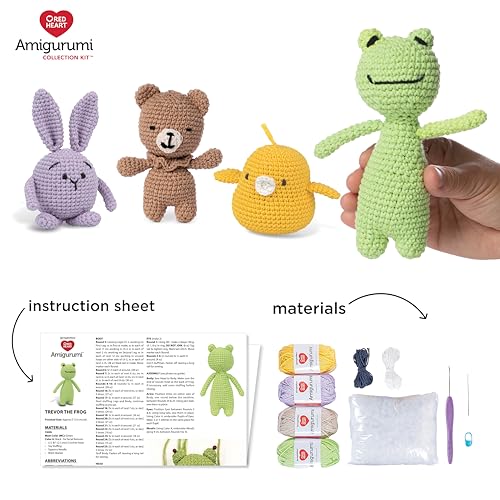 Red Heart Amigurumi Ross The Elephant Kit