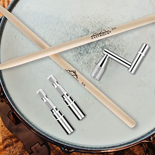 EASTROCK Drum Key Drill Bit Drum Tuning Key 3pcs Drum Key Percussion Tunner Tool for Drum Accessories