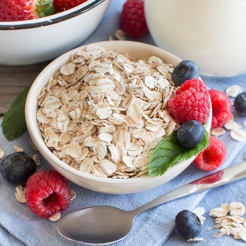 Pure Original Ingredients Rolled Oats (2 lb) Old Fashioned, Mild Flavor, Soft Texture, Resealable Packaging,