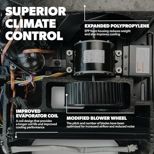 Dometic Brisk II Rooftop Air Conditioner - Standard Profile AC with Efficient Cool Air Output -11K BTU Unit with Quiet Blower for RV, Van, and Camper (Brisk Black 11K)