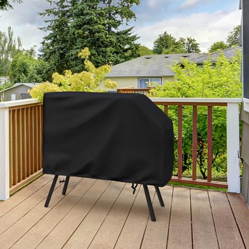 Upgraded Griddle Cover - 22 Inch 17 Inch with Hood and Stand for Blackstone, Waterproof & Heavy Duty with Large Air Vent and Straps