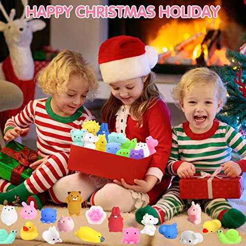 UMIKU 45PCS Mochi Squishy Toys Mini Squishy Kawaii Animal Squishies Gifts for Boys Girls Party Favors for Kids Cat Unicon Squishy Stress Relief Toys for Adult Random