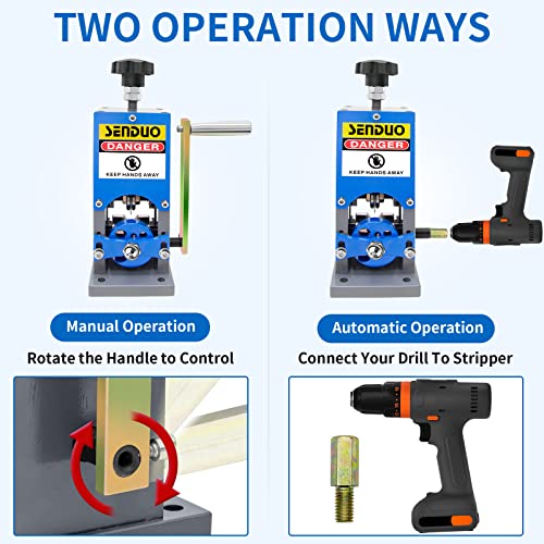 SENDUO Upgraded Replacement Wire Passing Wheel for Copper Wire Stripper Machine,Feeder Assembly Replacement Kit,Upgrade And Improve Wire Stripping Machine (Not the Spindle)