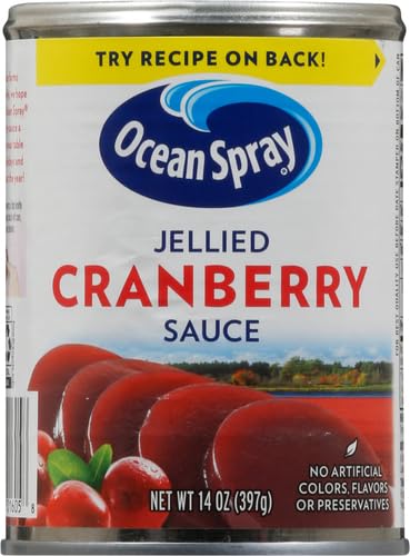Ocean Spray Jellied Gluten Free Cranberry Sauce, 14 Ounce Can