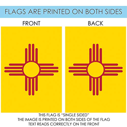Toland Home Garden New Mexico State Flag 12.5 x 18-Inch Decorative USA-Produced Garden Flag