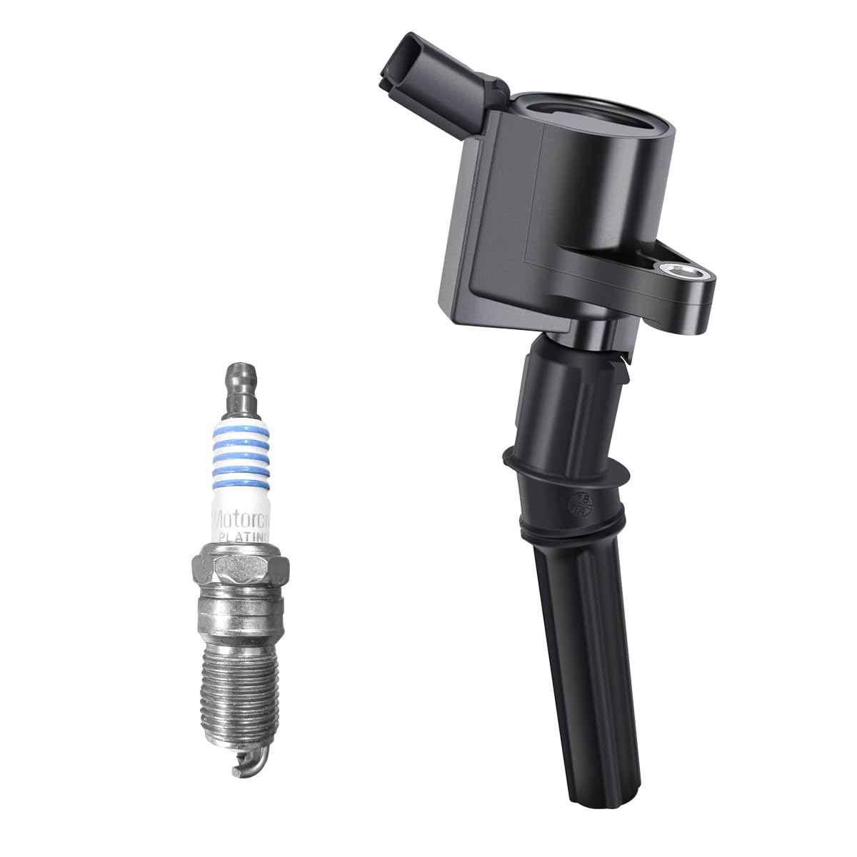 MAS Set of 8 Ignition Coil DG508 and Motorcraft Spark Plug SP493 compatible with Ford Lincoln Mercury 4.6L engines DG457 DG472 DG491 F523 3W7Z12029AA 1L2U12029AA 1L2U12A366A