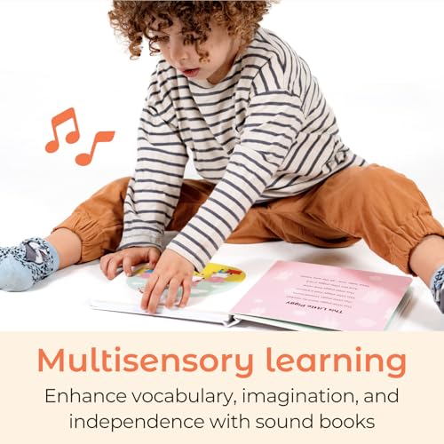 Cali's Books Count Nursery Rhymes Music Book for Toddlers 1-3, Interactive Books for 1+ Year Old with 6 Animal Songs - Educational Toddler Books Ages 1-3