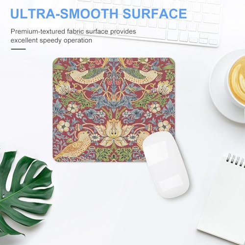 Keebik Gaming Mouse Pad, William Morris Mouse Pad7.1 x8.7 Inch Computer Mouse Mat Keyboard Full Desk Mousepad for Gaming, Office, Home