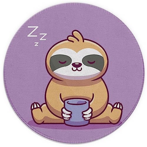 Mouse Pad,Stained Glass Window Jesus with Sun Funny Round Mousepad with Design,Small Non-Slip Rubber Gaming Pads,Office Dorm Computer Laptop Mouse pad 7.9 x 7.9 Inch Christian Gifts