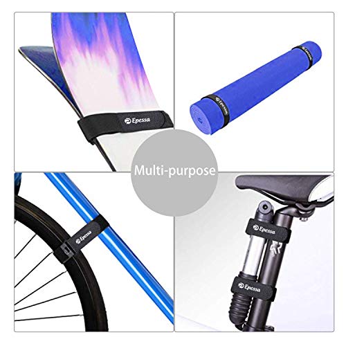 Epessa Bike Rack Strap Bike Wheel Stabilizer Straps, Bike Strap with Stonger Gel Grip, Adjustable Bicycle Wheel Strap, Bike Tie Down Straps, Bike Straps for Rack(2XPurple)