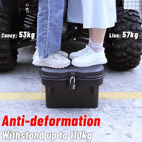 StarknightMT Waterproof UTV Bed Box 6GAL Compatible with Polaris Ranger 1000 900 570 500/Ranger XP/General 1000 2016-2023 Ranger 1000 Accessories UTV Tool Box