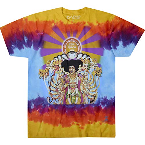 Liquid Blue Men's Jimi Hendrix Axis Bold As Love T-Shirt, Multi, Medium