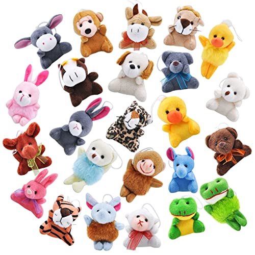 JOYIN 24 Pcs Mini Sea Animal Plush Toys, 3” Stuffed Sea Animal Bulk for Kids Birthday Party Favors, Basket Stuff, Pinata Fillers, Goodie Bag Fillers, School Prizes, Valentine's Day Party Supplies