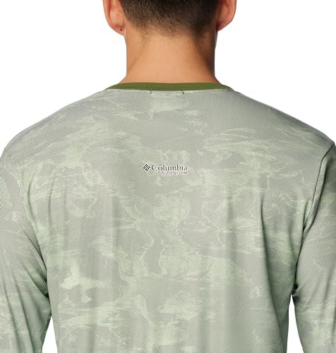Columbia Men's Summit Valley Sun Deflector Long Sleeve Crew, Canteen Beachwood, X-Small