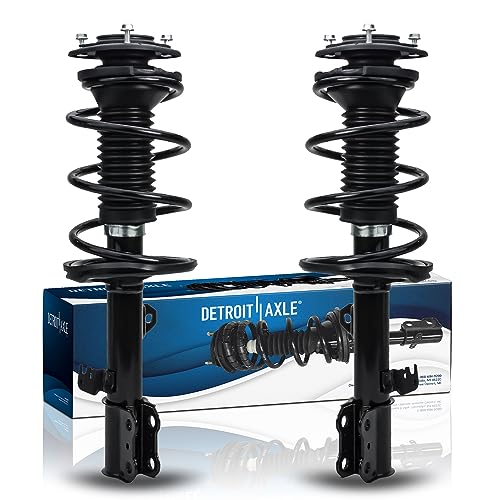 Detroit Axle - 2 Front Struts for 2003-2008 Toyota Corolla Complete 2 Struts w/Coil Springs 2004 2005 2006 2007 Replacement Quick Install Ready Strut Shock Assembly