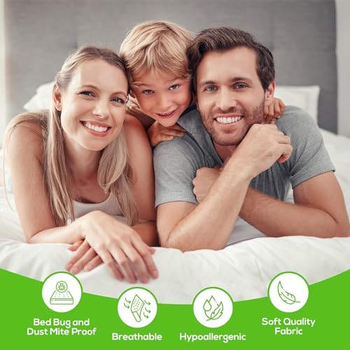 Guardmax Zippered Mattress Encasement - Cot Size - Waterproof and Bed Bug Proof Mattress Protector - 6 Sided Absorbent Mattress Cover - Soft, Breathable, and Hypoallergenic. (Day Bed 33 X 75 X 10)
