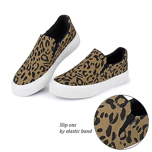 JENN ARDOR Women’s Slip On Sneakers Perforated/Quilted Casual Shoes Fashion Comfortable Walking Flats S.Grey