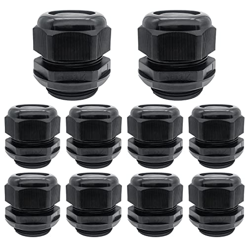 Cable Glands-PENGLIN 2” NPT Nylon Cable Connector,IP68 Waterproof Strain Relief Cord Adjustable Connector With Gaskets for Electrical Box (2 Inch (6-Pack))