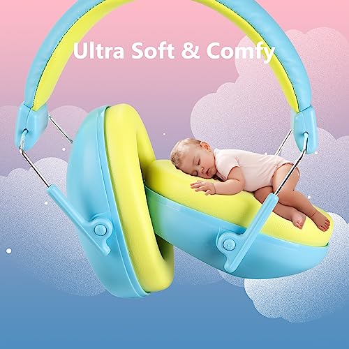 ProCase Kids Noise Cancelling Headphones, Kids Ear Protection Monster Jam Truck, Fireworks Hearing Protection Noise Reduction, Noise Canceling Earmuffs for Sensory Autism Toddler Children -Blue