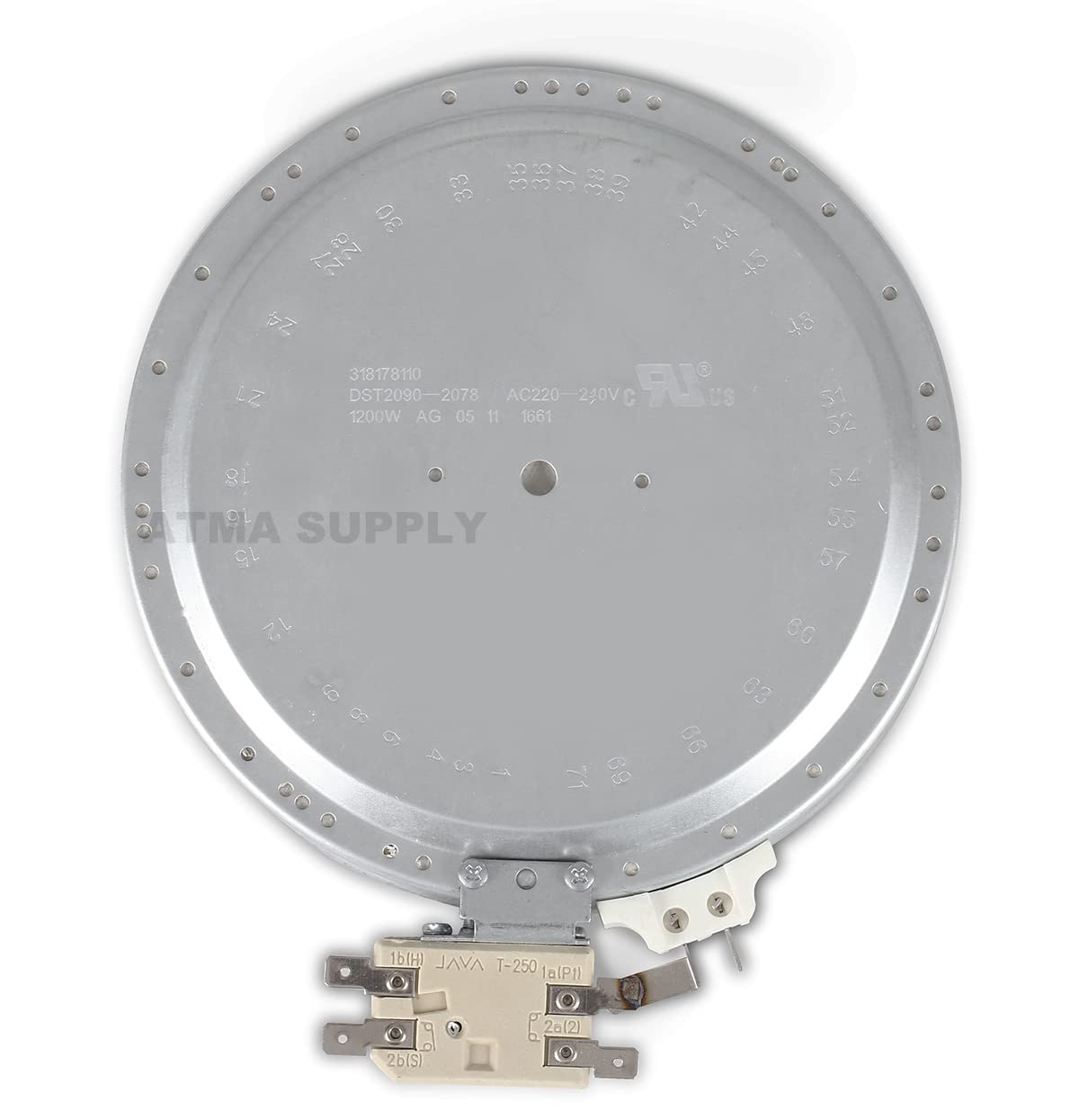 318178110 Radiant Surface Burner Element 6-in Compatible with Frigidaire Kenmore Range Replaces 7318178110 318198846 318198830 AP3960308 PS1528719 RS65D12