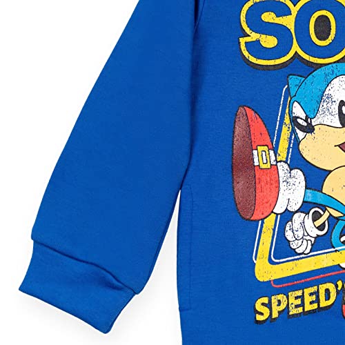 SEGA Sonic The Hedgehog And Friends Big Boys Fleece Hoodie Grey 18-20