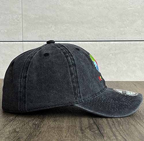 KUBILA Dog Dad Hats for Men Mom,Dog Dad Baseball Cap for Papa Grandpa,Washed Black