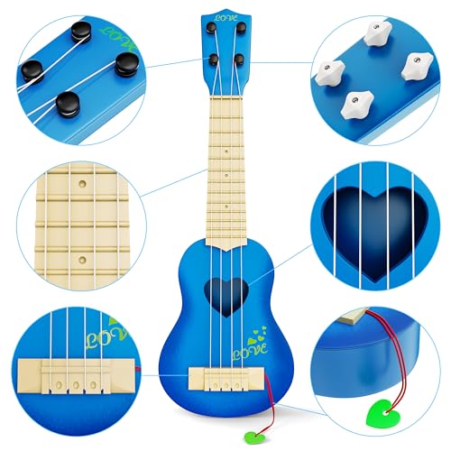 Kids Toy Classical Ukulele Guitar Musical Instrument, Blue