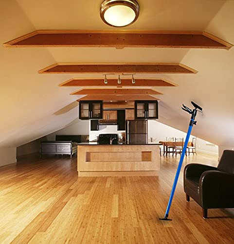 Support Pole, Steel Telescopic Quick Adjustable 3rd Hand Support System, Support Rod, Supports up to 154 lbs Construction Rods for Cabinet Jacks Cargo Bars Drywalls Extends from 49 Inch to 114 Inch