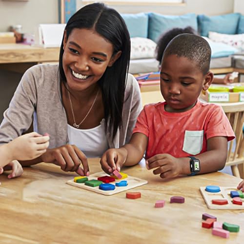 1 Pack Case Compatible with T-mobile SyncUp Kids Watch Screen Protector, Hard PC Case Build-in Tempered Glass for Sync UP Kids Watch Accessories - Pink(Not Compatible with Syncup Kids Watch 2)