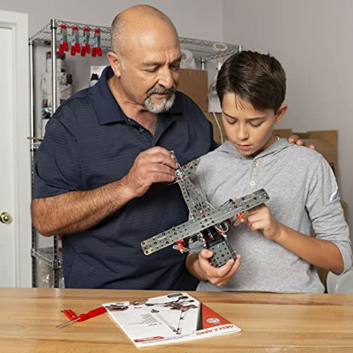 MECCANO Erector Super Construction 25-in-1 Motorized Building Set, Steam Education Toy, 638 Parts, for Ages 10+