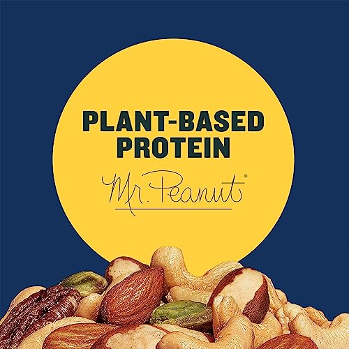 Planters Deluxe Pistachio Nut Mix (14.5 oz Canister) - Variety Nut Mix with Pistachios, Almonds & Cashews