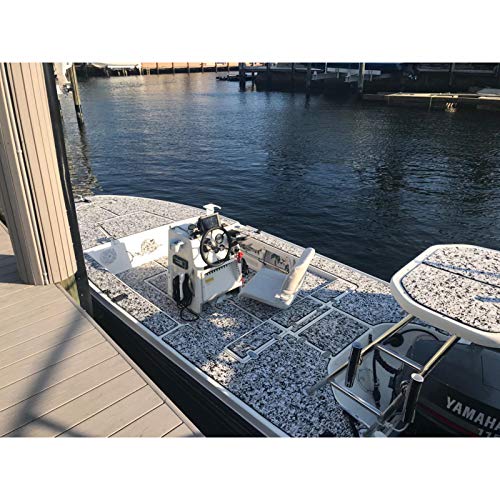 yuanjiasheng EVA Foam Boat Flooring Sheet 94.5"× 35.4" Faux Teak Deck Mat Non-Slip and Self-Adhesive Flooring Pad for Boats Yacht Swim Platform RV Floor Kayak Surfboard Golf Cart